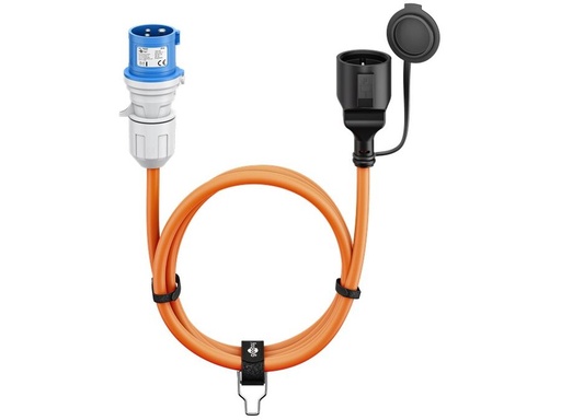 [H65002] CEE adapterkabel - CEE7/3 hun til 3P CEE han (1,5m)