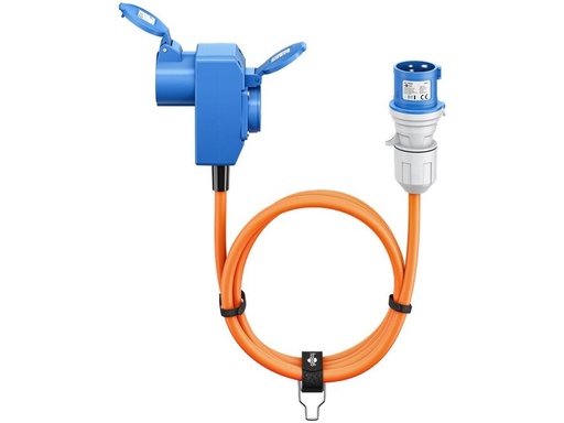 [H65011] CEE adapterkabel - 3P han til 3P hun + 1 x Jord (5m)