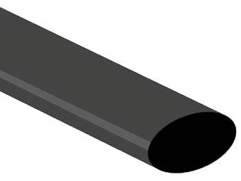 [H16806] Krympeflex 2:1 - Ø19,1mm SORT (1m)
