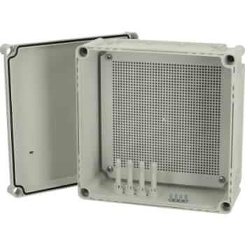 [8212052819] EKOE MPI komplet kasse 280x280x130 mm med gråt låg inklusiv  montageplade i plast