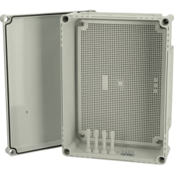 [8212052822] EKPE MPI komplet kasse 380x280x130 mm med gråt låg inklusiv  montageplade i plast