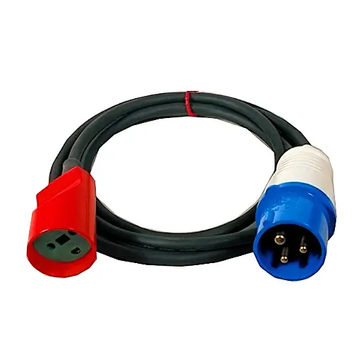 [8728890109] Adapterkabel PA102, 16A 230V CEE/DK stik, 1M