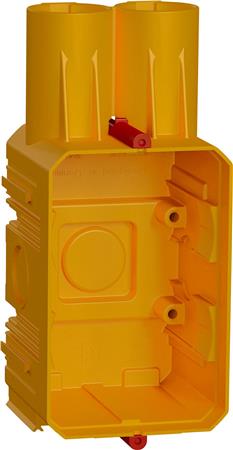 [1017059140] LK FUGA Air Indstøbningsdåse 1,5 modul uden låg 100 stk. bulkforpakning gul