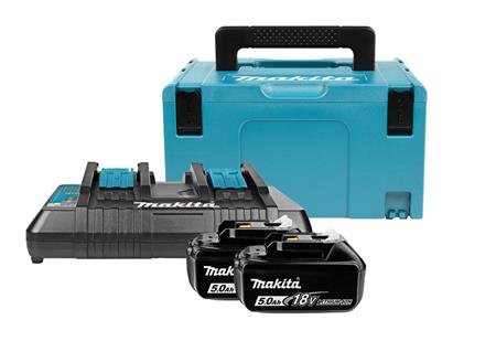 [6197010208] BATTERIPAKKE 2 X BL1850B + DC18RD