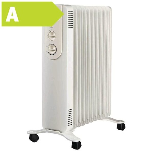 [4278504420] Radiator Oliefyldt NOVA 20 2000W 230V m/stikprop, på hjul