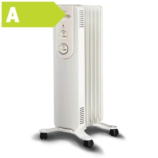 [4278504410] Radiator Oliefyldt NOVA 10 1000W 230V m/stikprop, på hjul