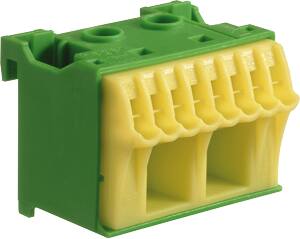 [1516006513] Klemblok PE 2+8 gul/grøn QC