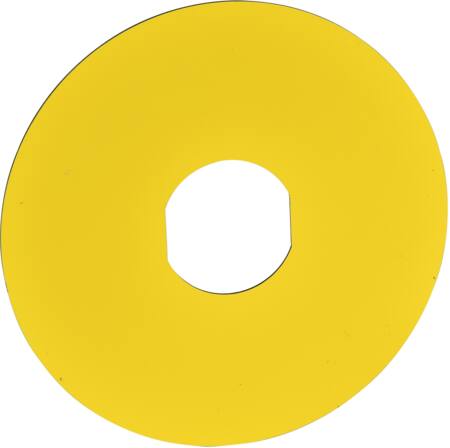 [7517809001] Skilt rundt Ø60 ZBY9101 sort/gult