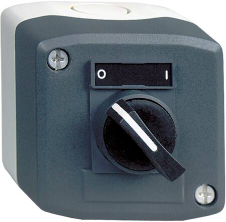 [7517900463] Trykknapkasse komplet med 1 drejegreb 1NO 2 positioner