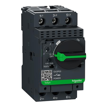 [7522001182] Håndbetjent motorværn 0,25-0,40A GV2P03