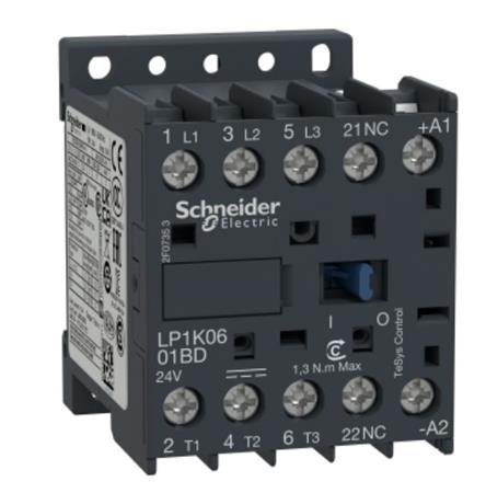 [7522024363] Kontaktor LP1K0601BD  6A 3 slutte 1 bryde