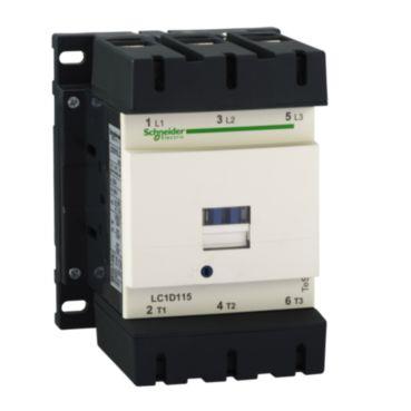 [7522407045] TeSys D kontaktor LC1D115P7 3P 115A AC-3 55kW@400V 1NO+1NC hjælpe kontakt 230V 50/60Hz AC spole