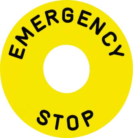 [7517113483] Skilt ZB2BY9330 TEKST:EMERGENCY