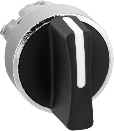 [7517803764] Harmony drejegreb i metal med et kort sort greb med 3 positioner og fjeder-retur fra H-til-M