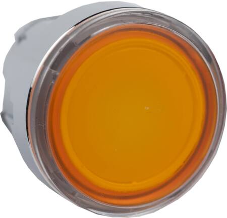 [7517807304] Harmony lampetrykhoved i metal for LED med fjeder-retur og plan trykflade i orange farve