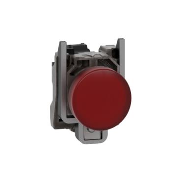 [7517800385] Lampe komplet rød 24 V AC/DC med LED uden trafo