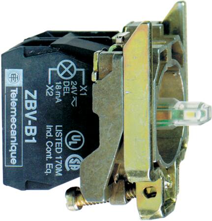 [7517805652] Harmony lampetrykskrop i metal bestående af et universalt LED lysmodul og 24V AC/DC forsyning og 1xN