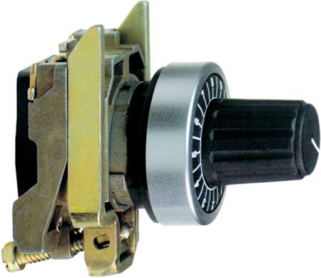[7517803780] Harmony potentiometerhoved i metal for montering af løst potentiometer med ø6 mm aksel
