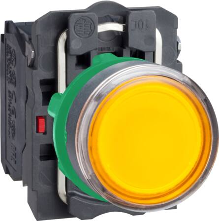 [7517902364] Harmony lampetryk komplet med LED og plan trykflade med fjeder-retur i orange farve 24VAC/DC forsyni