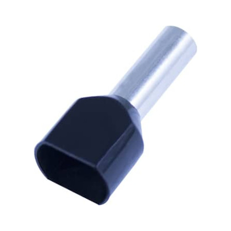 [1421100494] Tylle Isolerede dobbelt 2x6 mm², sort, Hi 2x6/14 (100) (W)