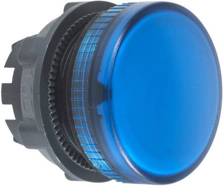 [7517904809] Harmony signallampehoved i plast for LED med linse i blå farve