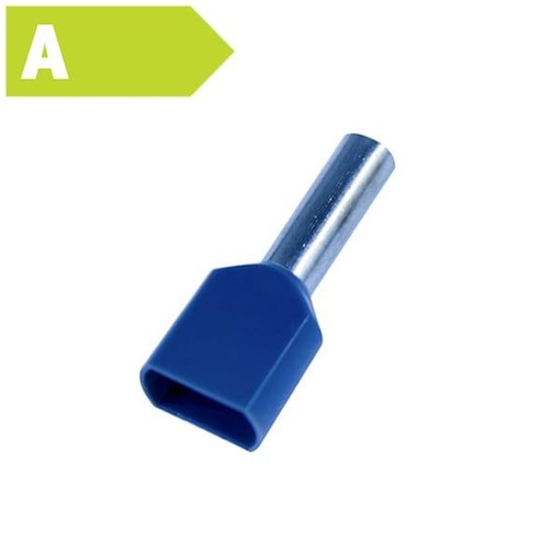 [1421100465] Tylle Isolerede dobbelt 2x2,5 mm², grå, Hi 2x2,5/10 (100) (T)