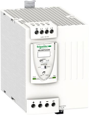 [7563100482] Modicon switchmode strømforsyning universal med 24 VDC 480 W-20 A udgang og 380-500 VAC 3-faset fors