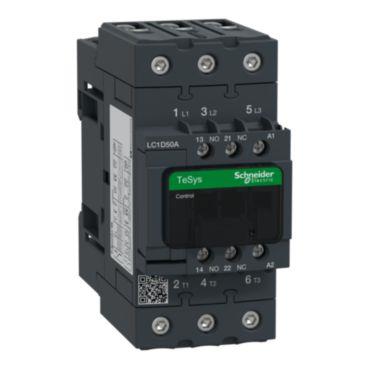 [7522509862] TeSys D kontaktor LC1D50AP7 3P 50A AC-3 22kW@400V 1NO+1NC hjælpe kontakt 230V 50/60Hz AC spole