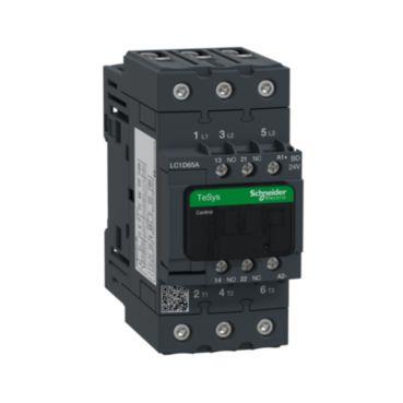 [7522510220] TeSys D kontaktor LC1D65ABD 3P 65A AC-3 30kW@400V 1NO+1NC hjælpe kontakt 24V DC spole