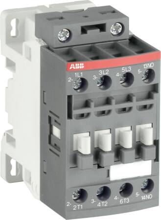 [2122711673] Kontaktor 3-polet 4kW 400V AC styrespænding 100-250V AC/DC hjælpekontakt 1NO skruetilslutning AF09-3