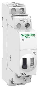 [3322078759] Kiprelæ iTL 16A 1NO 48VAC/24VDC impuls tryk aktivering Bredde 18mm
