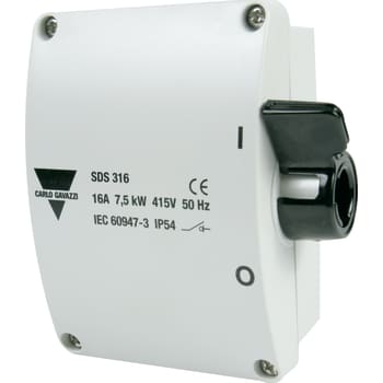[9618000037] Sikkerhedsafbryder 16A 3P+N+J grå SDS316/M20