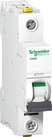 [3322060039] Acti9 Automatsikring iC60N 1P 6A B med dobbelt terminal 18 mm