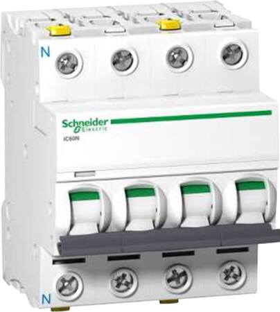 [3322061423] Acti9 Automatsikring iC60N 3P+N 2A C med dobbelt terminal 72 mm