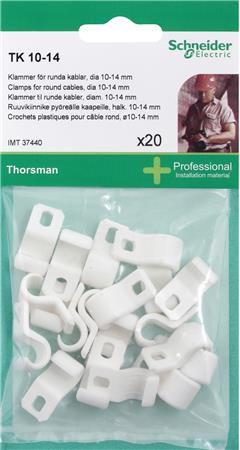 [9139152600] Plastikbøjle TK 10-14 hvid - 20 stk