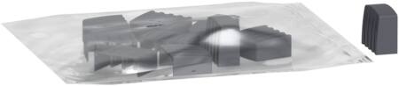 [3322074122] Endedæksel 3P skinne 10 stk