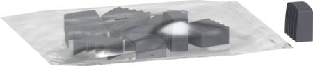 [3322074135] Endedæksel 4P skinne 10 stk
