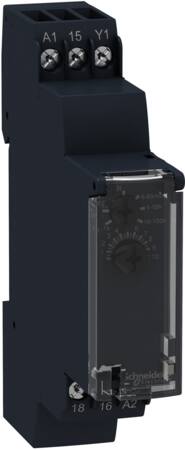[7523006597] Timer 17,5mm forsinket frafald med kontrolindgang 0,1s-100t 1 C/O 5A 24VDC/24-240VAC