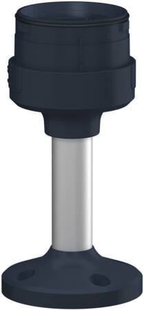 [7586048932] Harmony XVU Ø60 mm lystårn montagefod i mørkegrå med 100 mm rør og fjederklemmer