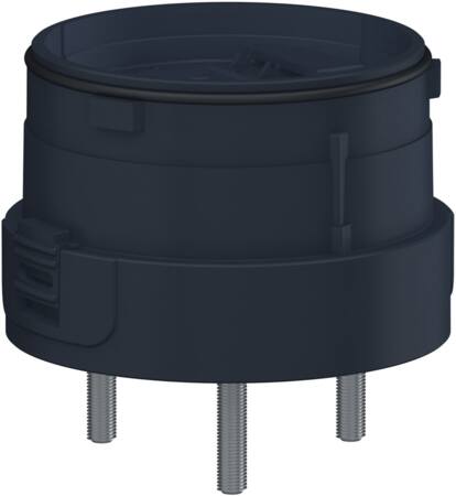 [7586048916] Harmony XVU Ø60 mm lystårn montagefod i mørkegrå til direkte montering på en flade med 3 pinbolte og