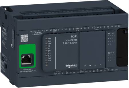 [7586048039] TM241 PLC Kommunikation Ethernet WEB server & Modbus Indgange 14 Udgange 10 PNP forsyning 24 VDC