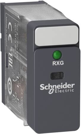 [7522602798] RXG stikbensrelæ med LED 1 C/O 10A og 24VDC