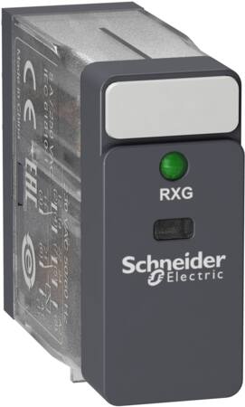 [7522603315] RXG stikbensrelæ med LED 2 C/O 5A og 230VAC