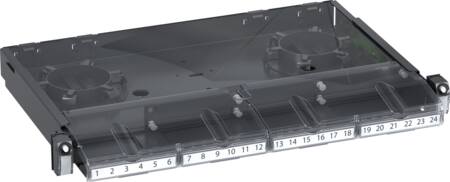 [1088012705] Actassi 19'' Rack patchpanel fiber QuickFix for 4 montageplader 1 HE Advance