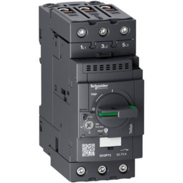 [7522461340] TeSys GV3 motorværn 3P 62-73a thermisk/magnetisk udkoblingsrelæ til din-skinne montage og med everli