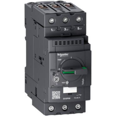 [7522461353] TeSys GV3 motorværn 3P 70-80a thermisk/magnetisk udkoblingsrelæ til din-skinne montage og med everli