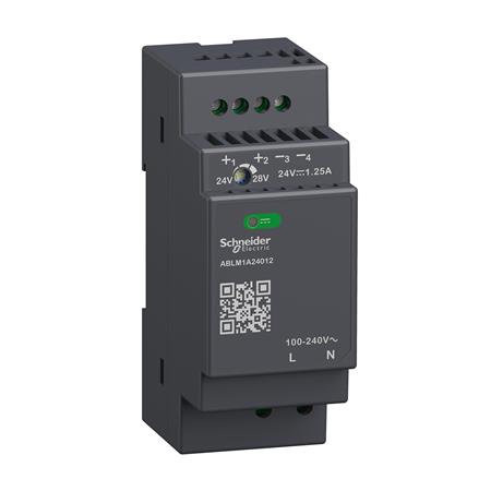 [7586060509] Modicon switchmode strømforsyning modular til DIN-skinne med 24 VDC 30 W-1,2 A udgang og 100-240 VAC