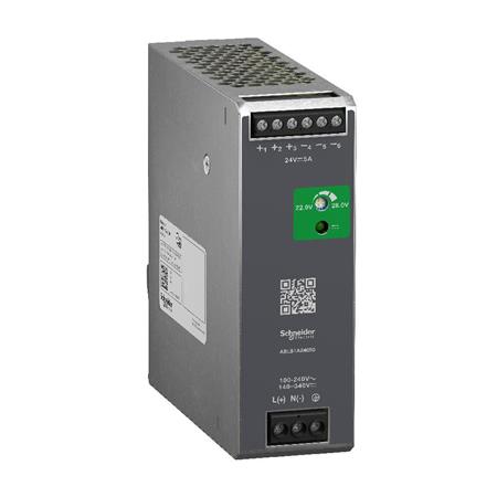 [7586060583] Modicon switchmode strømforsyning optimized til DIN-skinne med 24 VDC 120 W-5 A udgang og 100-240 VA