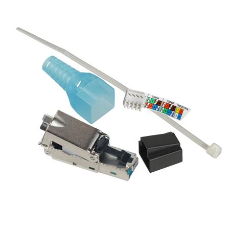 [1088000322] Actassi RJ45 plug Cat.6A STP til CP-link kabler (termineres uden specielværktøj)