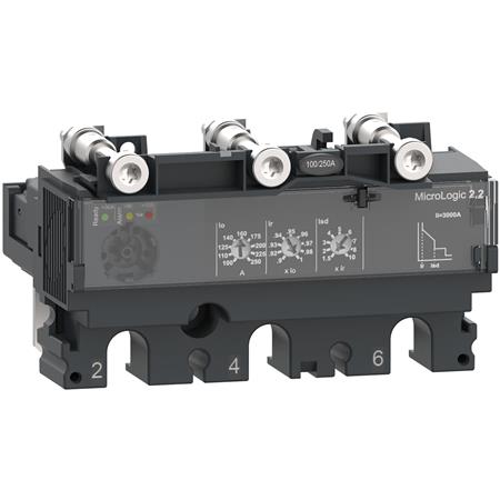 [3322740537] Strømrelæ MicroLogic 2.2 for ComPacT NSX 160/250 maksimalafbrydere elektronisk mærkestrøm 160A 3 pol